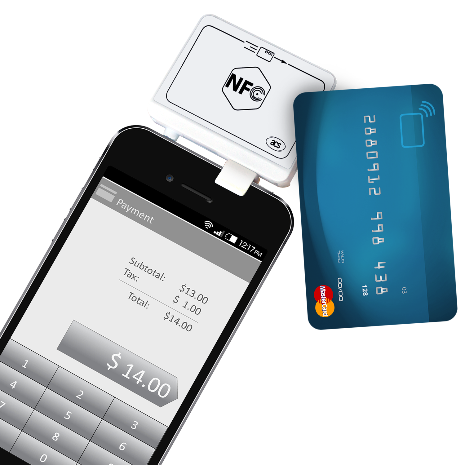 ACR35 NFC Android iOS Smart Card Reader - MoTechno